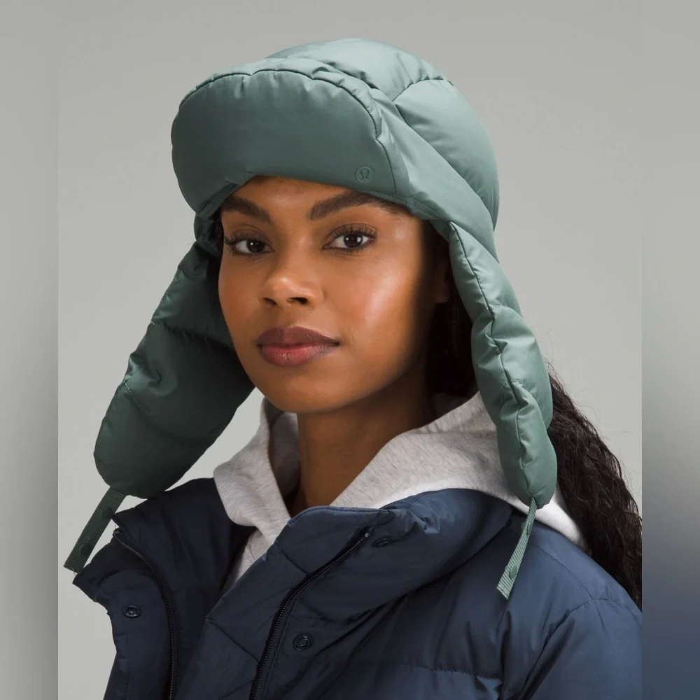 NWT Wunder Puff Trapper Hat in Everglade Green size Small/medium - Picture 9 of 9